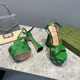 GUCCI весенняя новинка – туфли на платформе, модель с подиума, ор