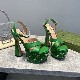 GUCCI весенняя новинка – туфли на платформе, модель с подиума, ор