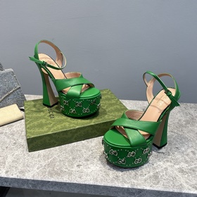 GUCCI весенняя новинка – туфли на платформе, модель с подиума, ор