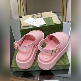 Gucci 2023 летняя новинка — женские сандалии на платформе. Высоча