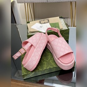 Gucci 2023 летняя новинка — женские сандалии на платформе. Высоча