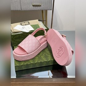 Gucci 2023 летняя новинка — женские сандалии на платформе. Высоча