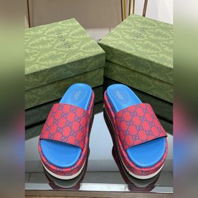 2023 Gucci весна-лето супер-двойная GG серия сандалии на толстой