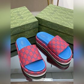 2023 Gucci весна-лето супер-двойная GG серия сандалии на толстой 