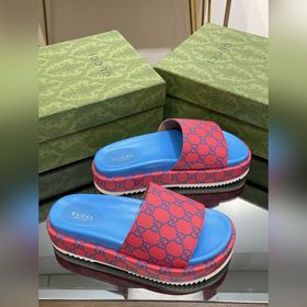 2023 Gucci весна-лето супер-двойная GG серия сандалии на толстой 