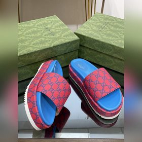 2023 Gucci весна-лето супер-двойная GG серия сандалии на толстой 