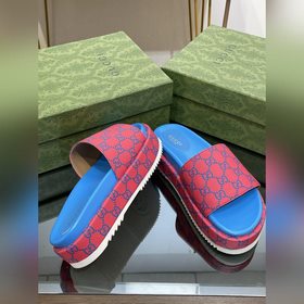 2023 Gucci весна-лето супер-двойная GG серия сандалии на толстой 