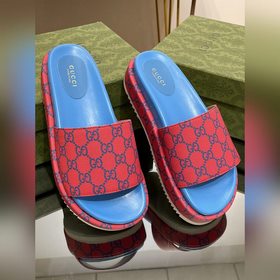 2023 Gucci весна-лето супер-двойная GG серия сандалии на толстой 