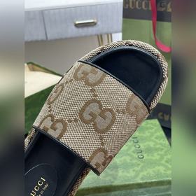 2023 Gucci весна-лето супер-двойная GG серия сандалии на толстой 