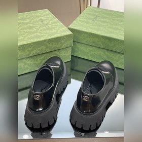 Gucci туфли на толстой подошве с ремешками для пар, оригинальная 