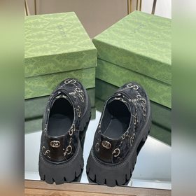 Оригинальные туфли Gucci на толстой подошве с ремешками для пар, 