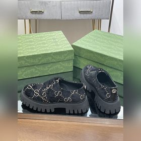 Оригинальные туфли Gucci на толстой подошве с ремешками для пар, 