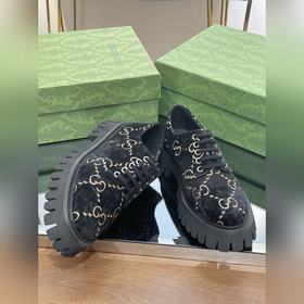 Оригинальные туфли Gucci на толстой подошве с ремешками для пар, 
