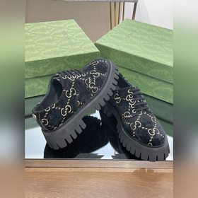 Оригинальные туфли Gucci на толстой подошве с ремешками для пар, 