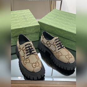 Оригинальные туфли Gucci на толстой подошве с ремешками для пар, 