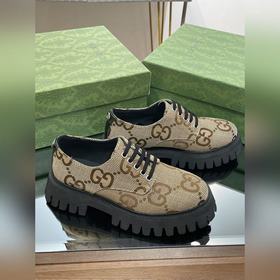 Оригинальные туфли Gucci на толстой подошве с ремешками для пар, 