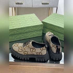 Оригинальные туфли Gucci на толстой подошве с ремешками для пар, 
