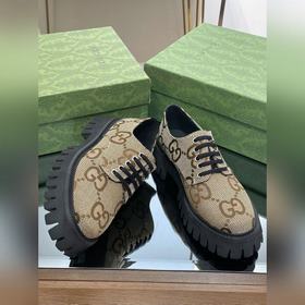 Оригинальные туфли Gucci на толстой подошве с ремешками для пар, 