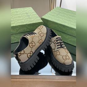 Оригинальные туфли Gucci на толстой подошве с ремешками для пар, 