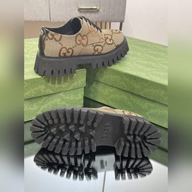 Оригинальные туфли Gucci на толстой подошве с ремешками для пар, 