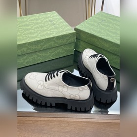 Оригинальные туфли Gucci на толстой подошве с ремешками для пар, 