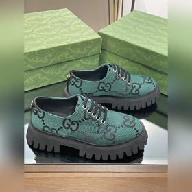 Оригинальные туфли Gucci на толстой подошве с ремешками для пар, 
