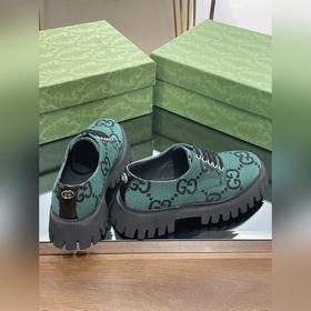 Оригинальные туфли Gucci на толстой подошве с ремешками для пар, 