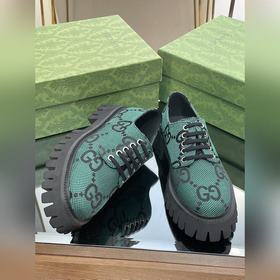 Оригинальные туфли Gucci на толстой подошве с ремешками для пар, 