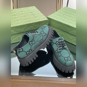 Оригинальные туфли Gucci на толстой подошве с ремешками для пар, 