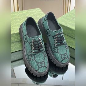 Оригинальные туфли Gucci на толстой подошве с ремешками для пар, 