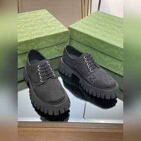 Оригинальные туфли Gucci на толстой подошве с ремешками для пар, 