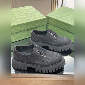 Оригинальные туфли Gucci на толстой подошве с ремешками для пар, 