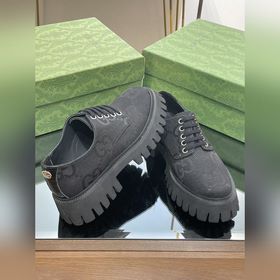 Оригинальные туфли Gucci на толстой подошве с ремешками для пар, 