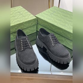 Оригинальные туфли Gucci на толстой подошве с ремешками для пар, 