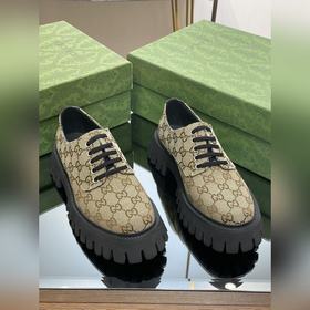Оригинальные туфли Gucci на толстой подошве с ремешками для пар, 