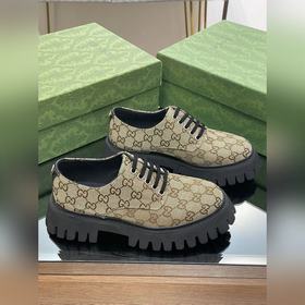 Оригинальные туфли Gucci на толстой подошве с ремешками для пар, 