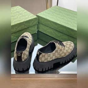 Оригинальные туфли Gucci на толстой подошве с ремешками для пар, 