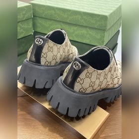 Оригинальные туфли Gucci на толстой подошве с ремешками для пар, 