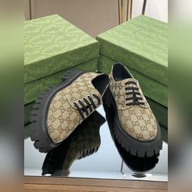 Оригинальные туфли Gucci на толстой подошве с ремешками для пар, 