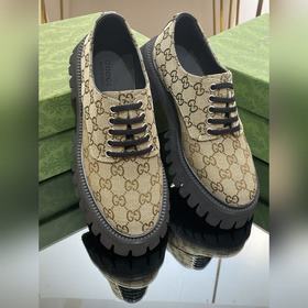 Оригинальные туфли Gucci на толстой подошве с ремешками для пар, 
