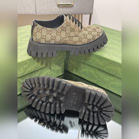 Оригинальные туфли Gucci на толстой подошве с ремешками для пар, 