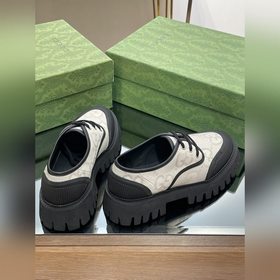 Оригинальные туфли Gucci на толстой подошве с ремешками для пар, 