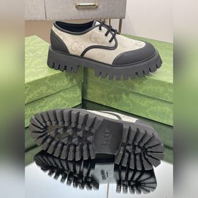 Оригинальные туфли Gucci на толстой подошве с ремешками для пар, 