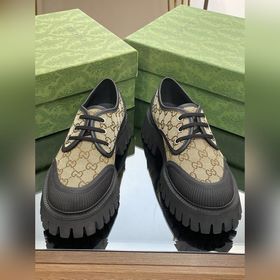 Оригинальные туфли Gucci на толстой подошве с ремешками для пар,