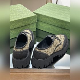 Оригинальные туфли Gucci на толстой подошве с ремешками для пар, 