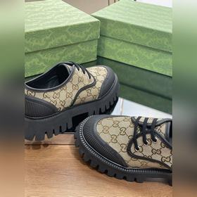 Оригинальные туфли Gucci на толстой подошве с ремешками для пар, 