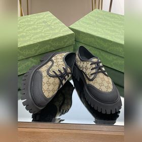 Оригинальные туфли Gucci на толстой подошве с ремешками для пар, 