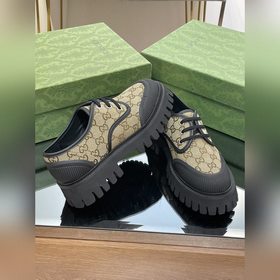 Оригинальные туфли Gucci на толстой подошве с ремешками для пар, 