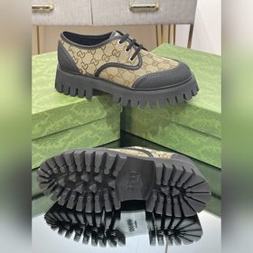 Оригинальные туфли Gucci на толстой подошве с ремешками для пар, 