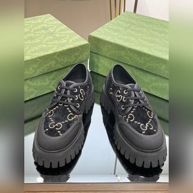 Оригинальные туфли Gucci на толстой подошве с ремешками для пар,